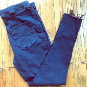 Free People frayed-hem jeggings